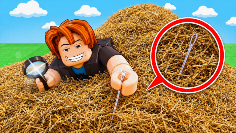 Official Search For The Needle thumbnail showing a player searching hay